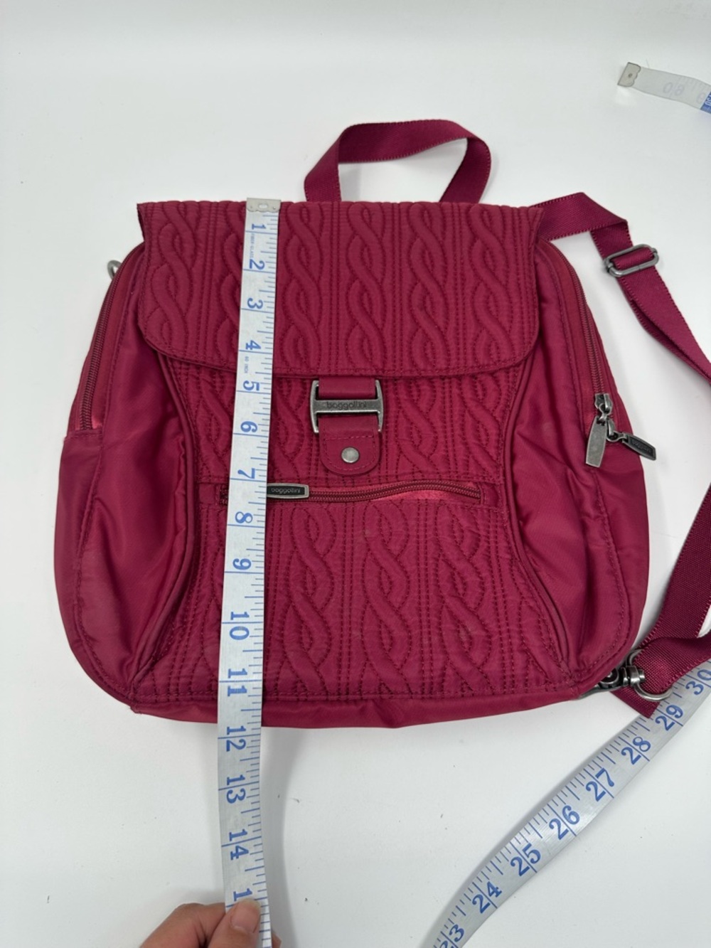 Baggallini Enchant Espresso Quilted Backpack - Picture 10 of 14